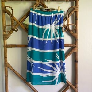 Vintage Tropical Pencil Skirt